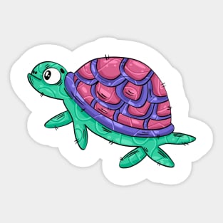 Exotic animals, turtle, cute animals,zoo animals,exotic jungle animal,jungle animal Sticker